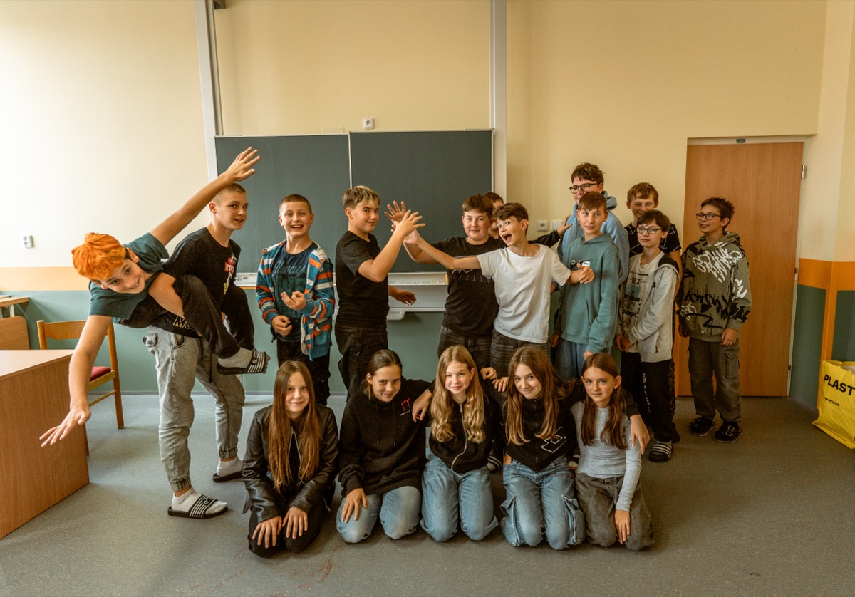 Společná fotka třídy V.A